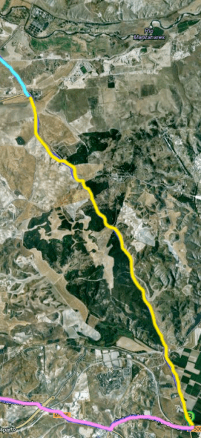 Zona de curvas en el recorrido de los K-Days, si quieres conocer el mapa entero está descrito en este post