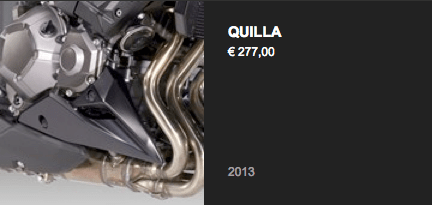 La quilla de la Z800 extra de la 800e