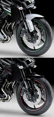 Aquí se aprecia mejor la tricromía de las Z y las llantas que realzan su perfil.