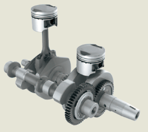 El bicilíndrico con su eje mágico