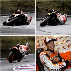 Una reacción inteligente de Márquez que posteriormente explicó lo que hizo para salvar este desastre.