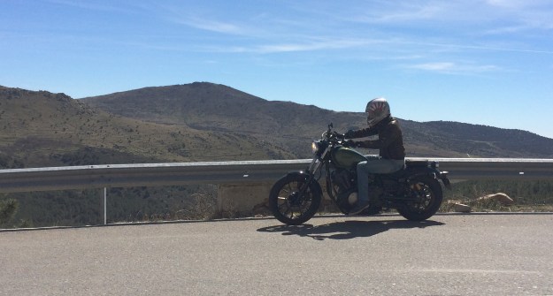 Paisaje desde la Yamaha en la Cruz Verde